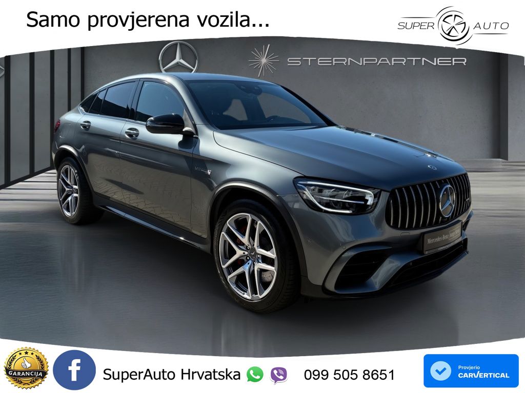 Mercedes GLC Coupe AMG 63 S V8 (510 KS) 4MATIC+ MCT ZRAČNI+ACC+GR SJED+KAM