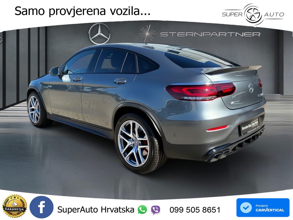 Mercedes GLC Coupe AMG 63 S V8 (510 KS) 4MATIC+ MCT ZRAČNI+ACC+GR SJED+KAM