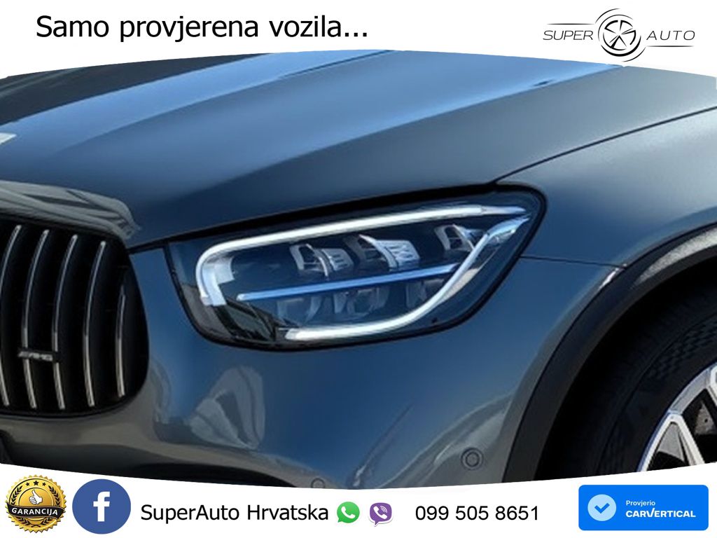 Mercedes GLC Coupe AMG 63 S V8 (510 KS) 4MATIC+ MCT ZRAČNI+ACC+GR SJED+KAM