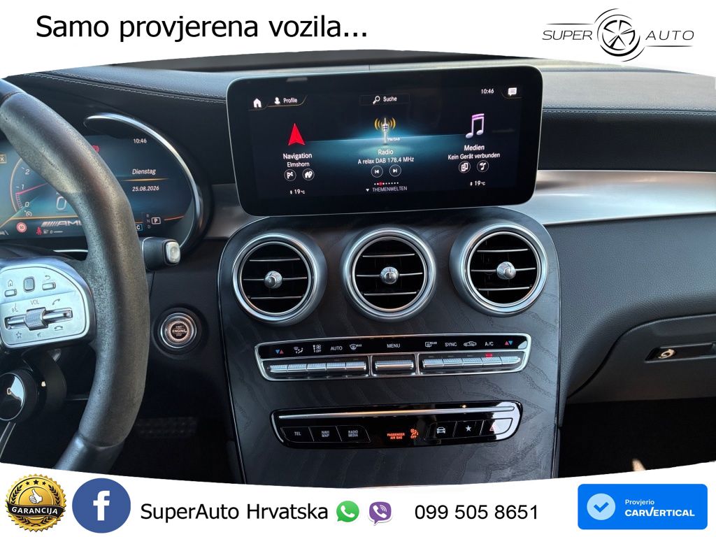 Mercedes GLC Coupe AMG 63 S V8 (510 KS) 4MATIC+ MCT ZRAČNI+ACC+GR SJED+KAM