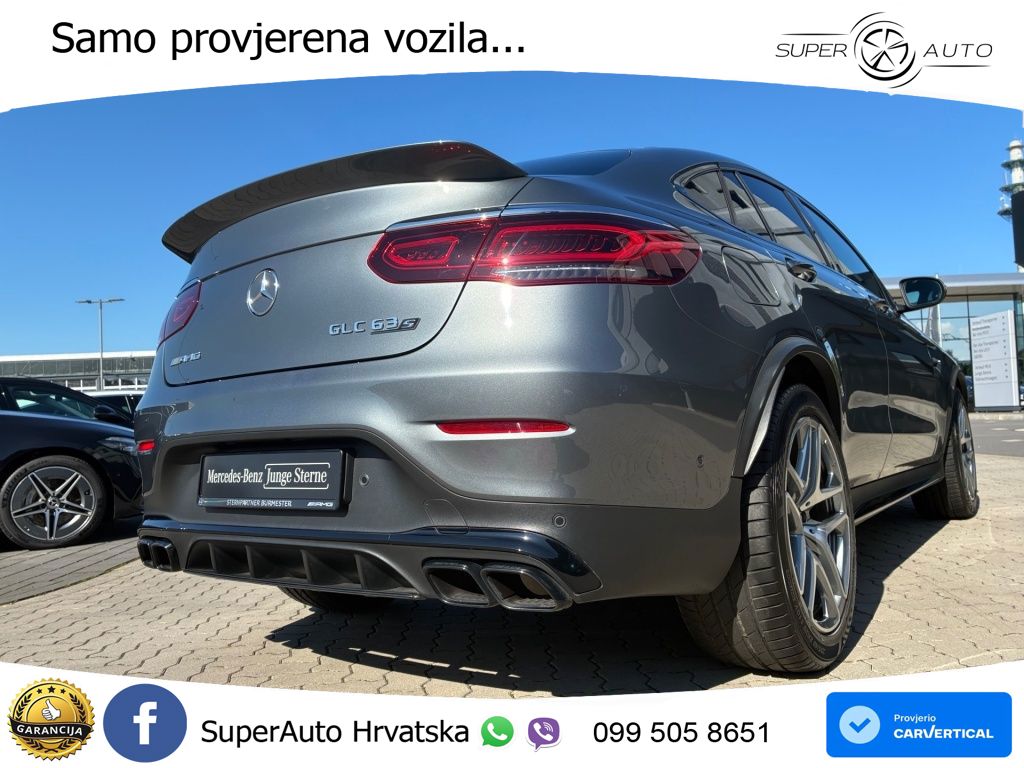 Mercedes GLC Coupe AMG 63 S V8 (510 KS) 4MATIC+ MCT ZRAČNI+ACC+GR SJED+KAM