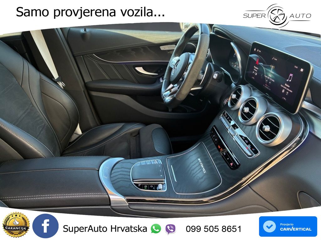 Mercedes GLC Coupe AMG 63 S V8 (510 KS) 4MATIC+ MCT ZRAČNI+ACC+GR SJED+KAM
