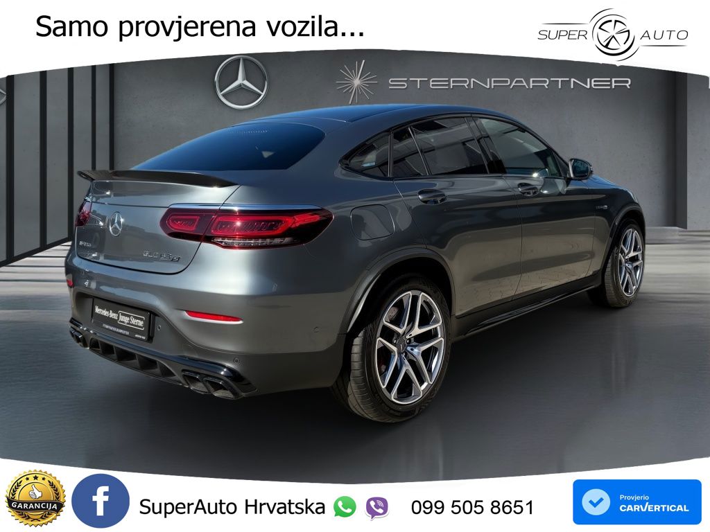 Mercedes GLC Coupe AMG 63 S V8 (510 KS) 4MATIC+ MCT ZRAČNI+ACC+GR SJED+KAM