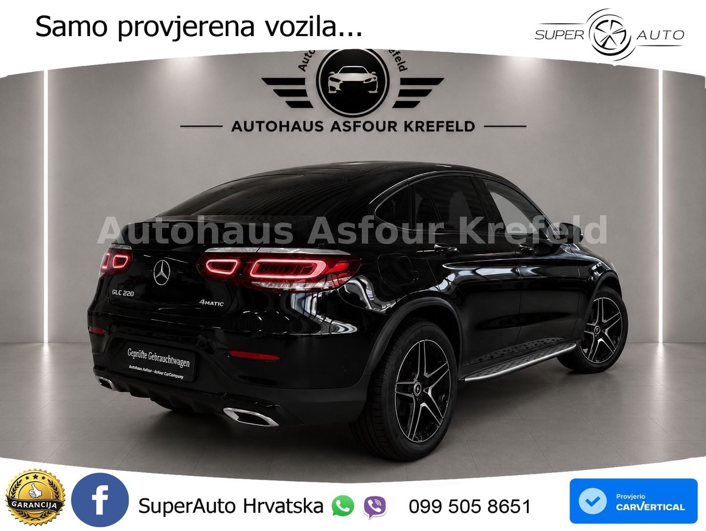 Mercedes GLC Coupe 220d (194 KS) 4MATIC G-TRONIC AMG LED+GR SJED+ACC