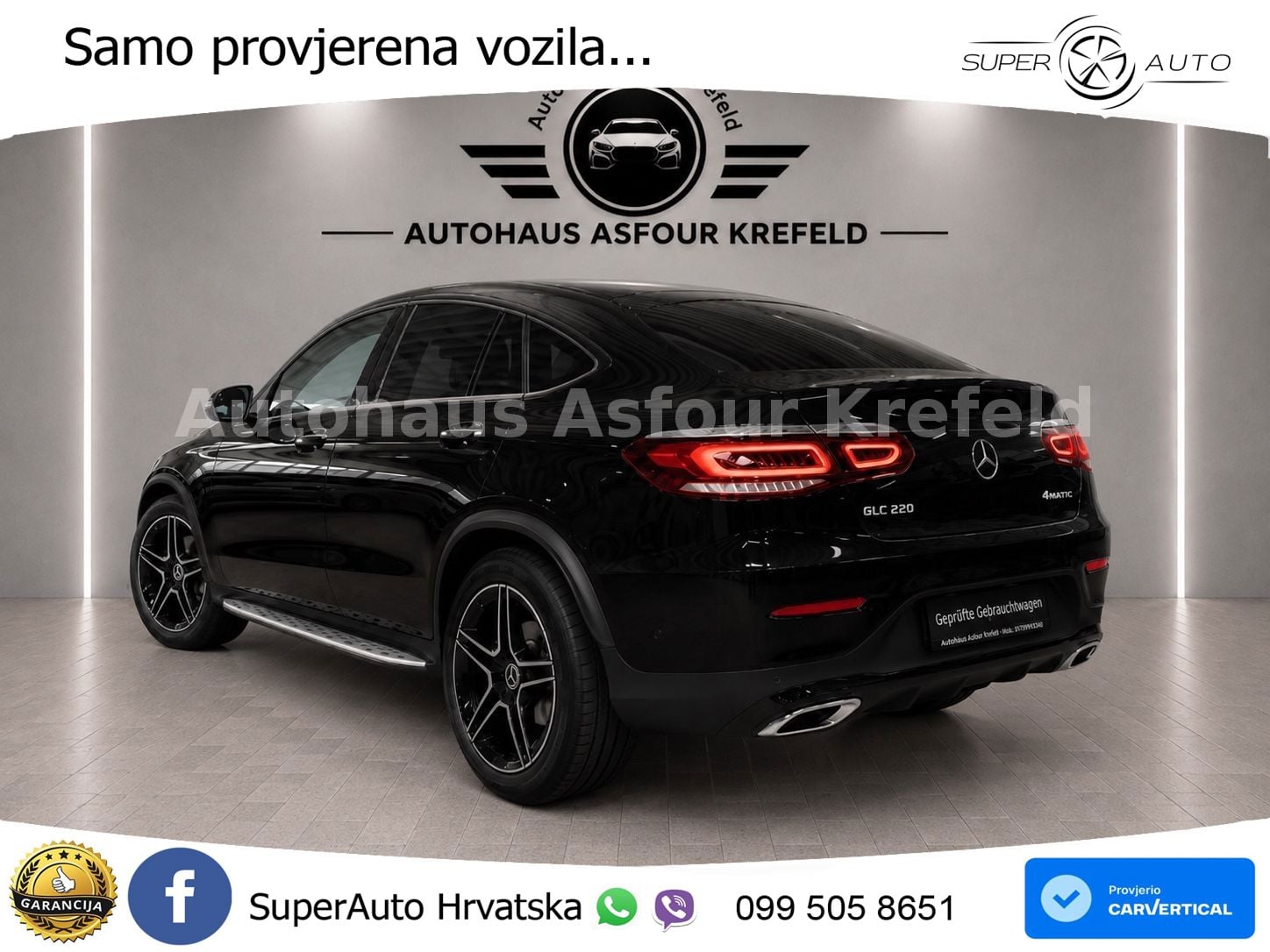 Mercedes GLC Coupe 220d (194 KS) 4MATIC G-TRONIC AMG LED+GR SJED+ACC
