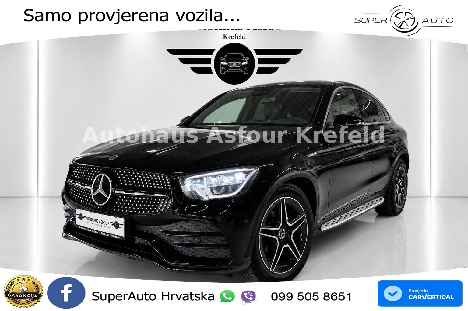 Mercedes GLC Coupe 220d (194 KS) 4MATIC G-TRONIC AMG LED+GR SJED+ACC