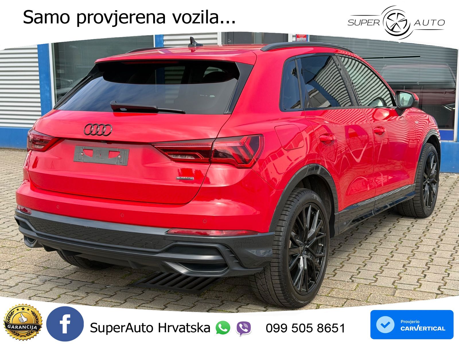 Audi Q3 40 TDI (190 KS) quattro S tronic S line LED+GR SJED+ACC