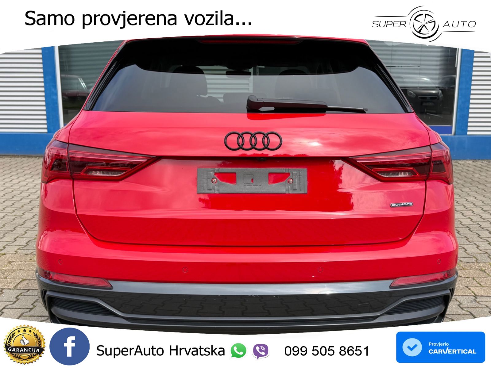 Audi Q3 40 TDI (190 KS) quattro S tronic S line LED+GR SJED+ACC