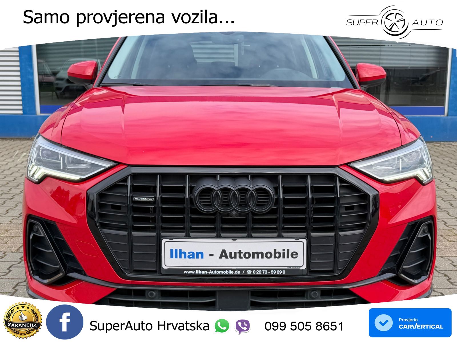 Audi Q3 40 TDI (190 KS) quattro S tronic S line LED+GR SJED+ACC
