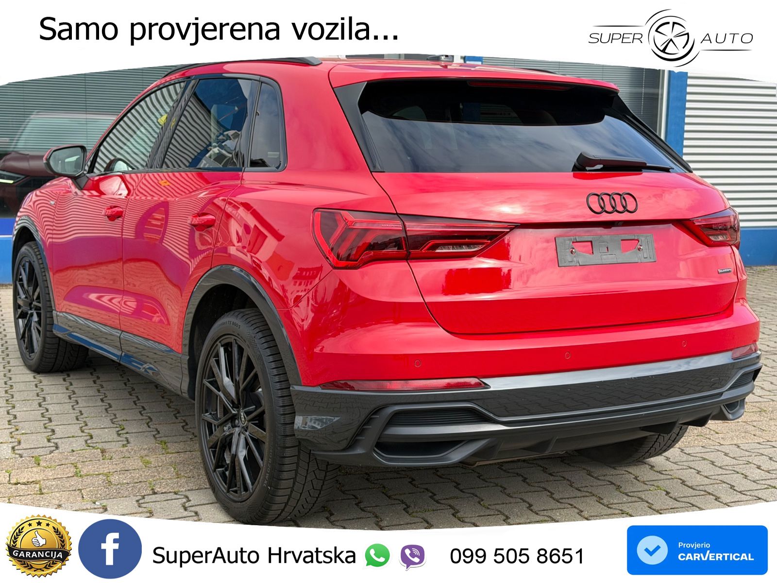 Audi Q3 40 TDI (190 KS) quattro S tronic S line LED+GR SJED+ACC