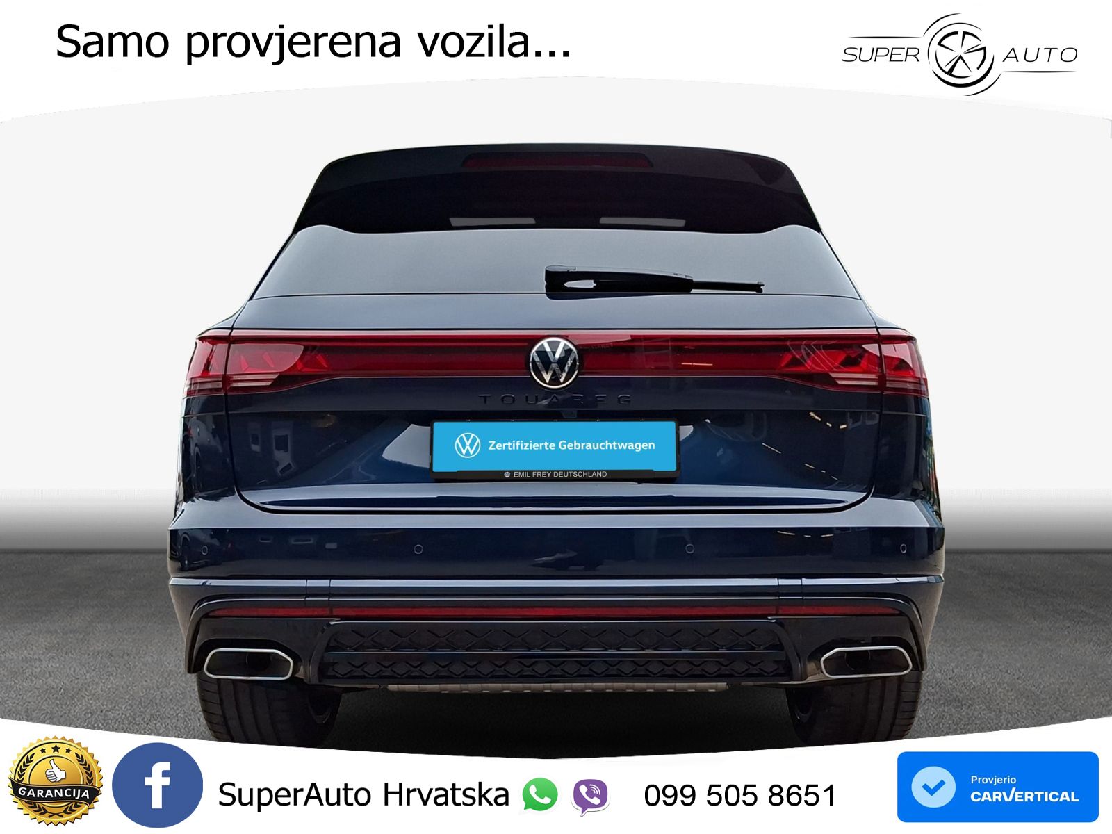 Volkswagen Touareg 3.0 V6 TDI (286 KS) 4MOTION Tiptronic ZRAČNI+ACC+GR SJED+KAM+PANO