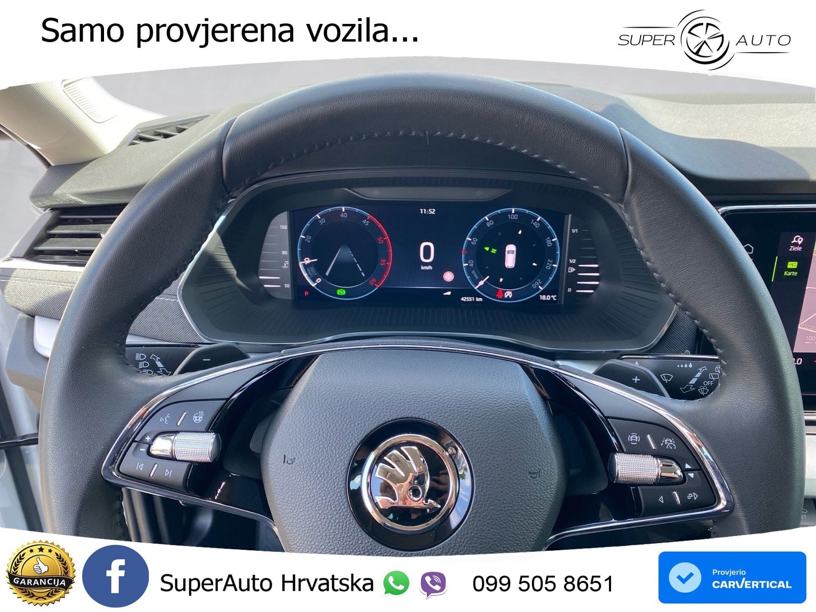 Škoda Octavia Combi 2.0 TDI (150 KS) DSG Selection MATRIX+GR SJED+KAM