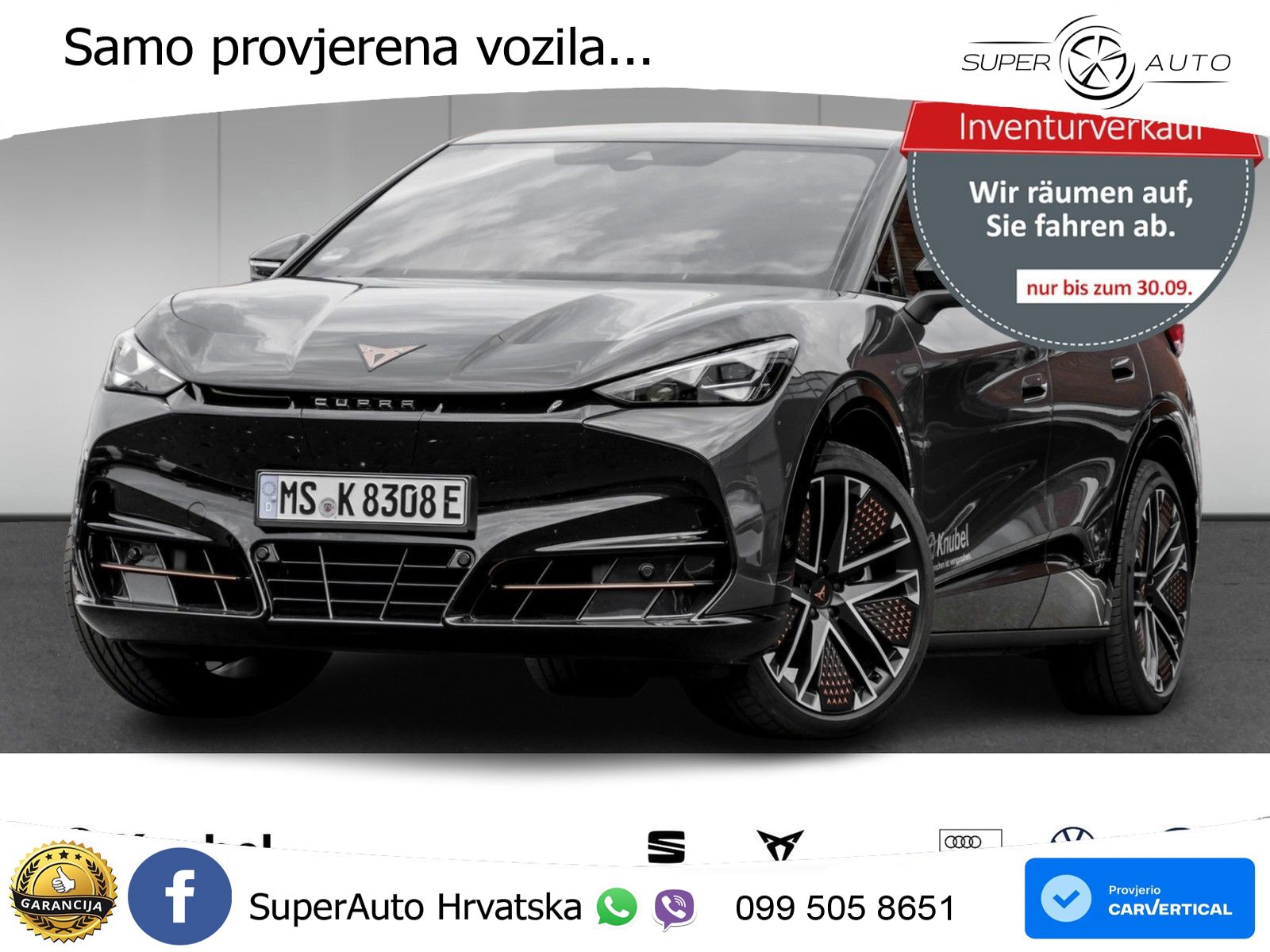 Cupra Tavascan 82 kWh (340 KS)  4WD VZ LED+GR SJED+ACC