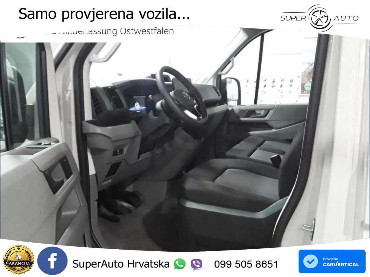 Volkswagen Crafter Kasten mittel AHK Park Assist Rear View 140 KS