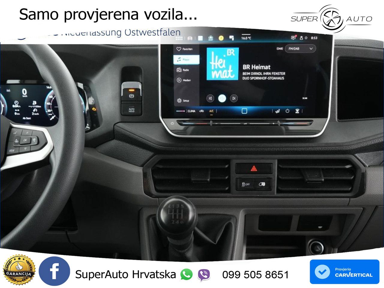 Volkswagen Crafter Kasten mittel AHK Park Assist Rear View 140 KS