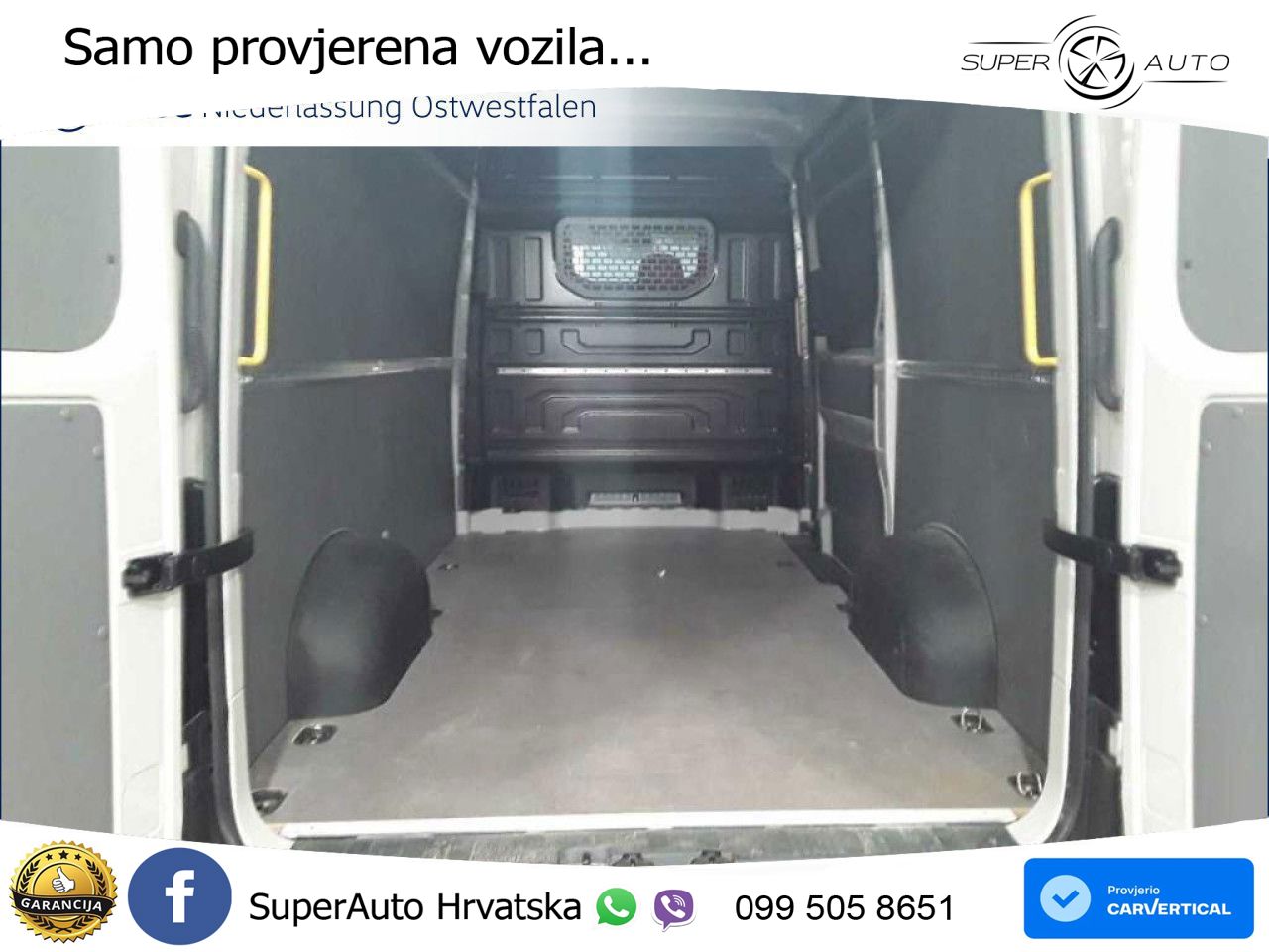 Volkswagen Crafter Kasten mittel AHK Park Assist Rear View 140 KS