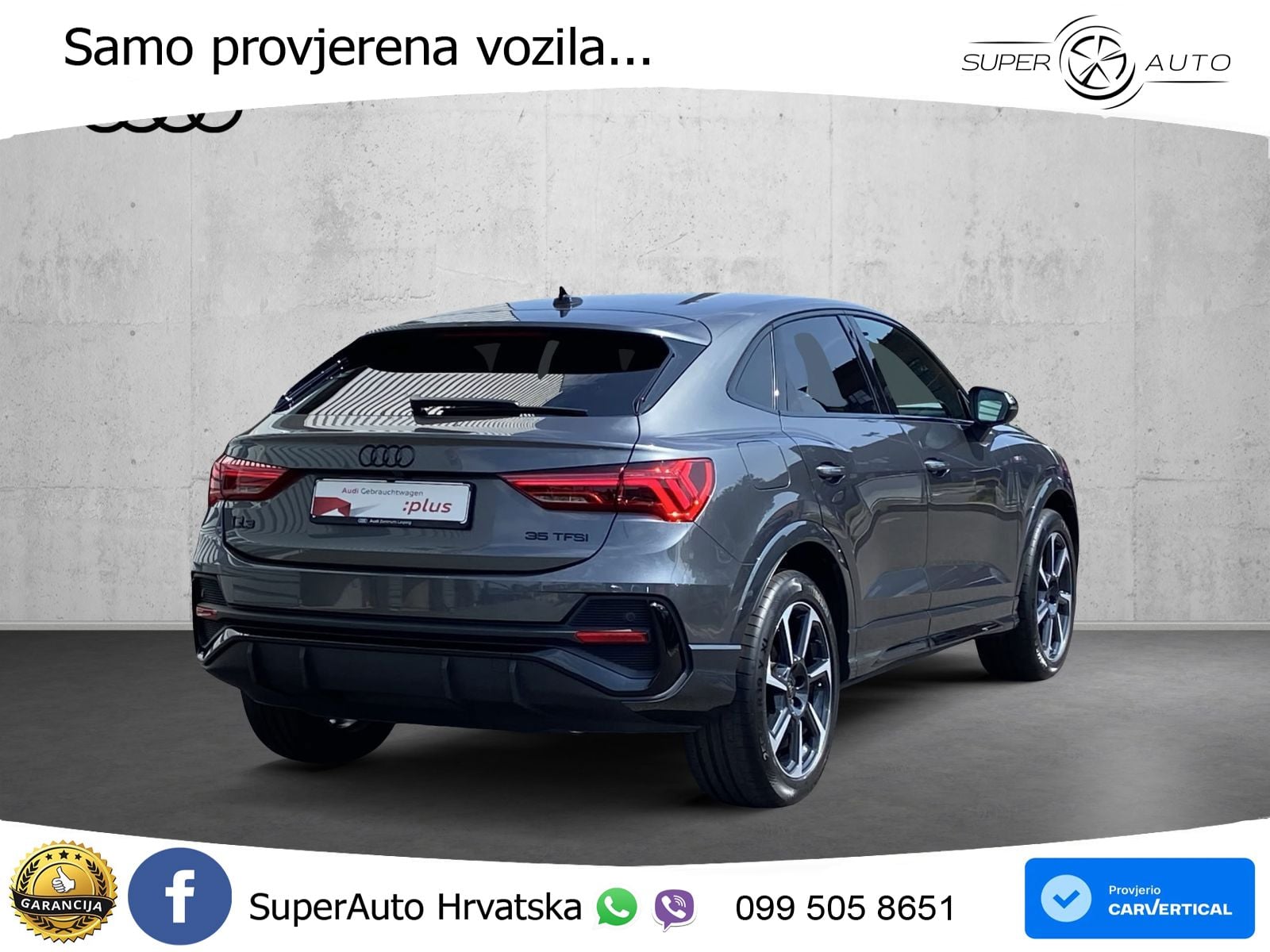 Audi Q3 Sportback 35 TFSI (150 KS) S tronic S line LED+GR SJED+ACC