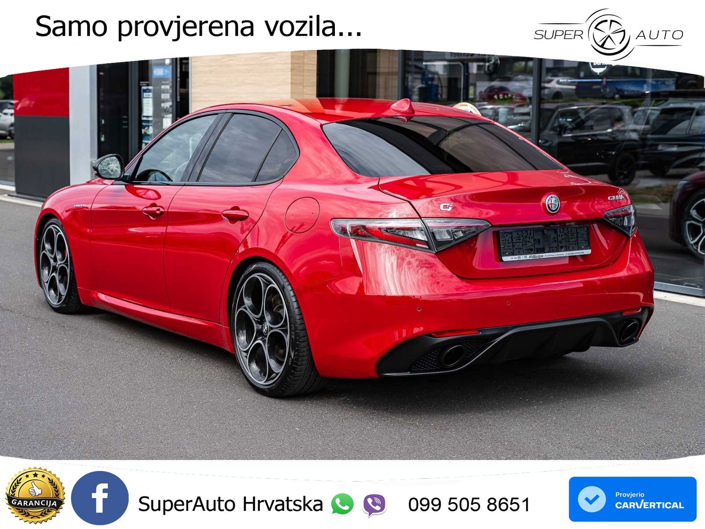 Alfa Romeo Giulia 2.0 Turbo (280 KS) Q4 Automatic LED+GR SJED+ACC