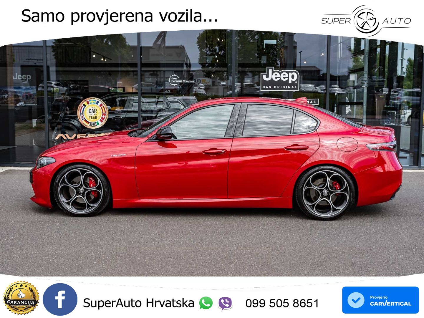 Alfa Romeo Giulia 2.0 Turbo (280 KS) Q4 Automatic LED+GR SJED+ACC
