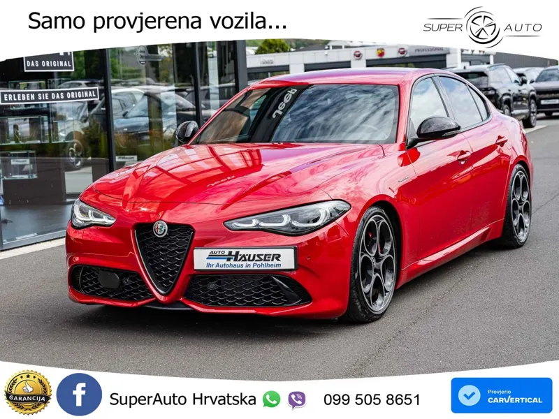 Alfa Romeo Giulia 2.0 Turbo (280 KS) Q4 Automatic LED+GR SJED+ACC