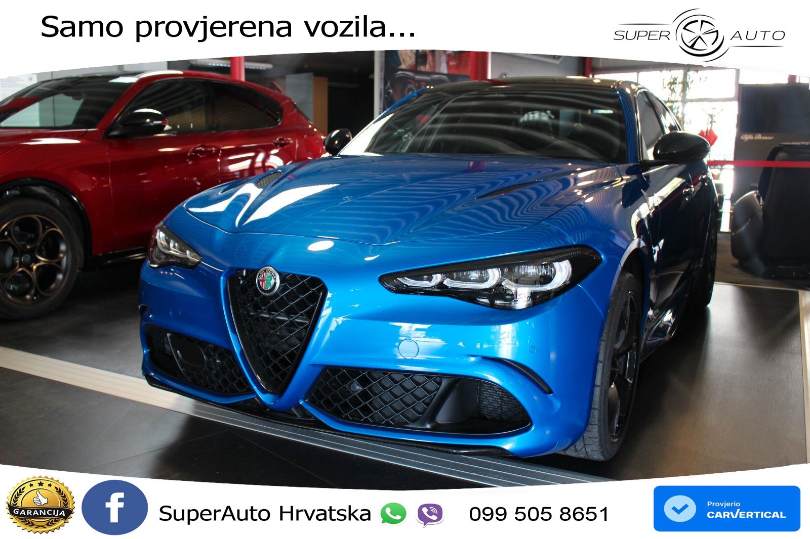Alfa Romeo Giulia Quadrifoglio 2.9 V6 Bi-Turbo (520 KS) Automatic LED+ACC
