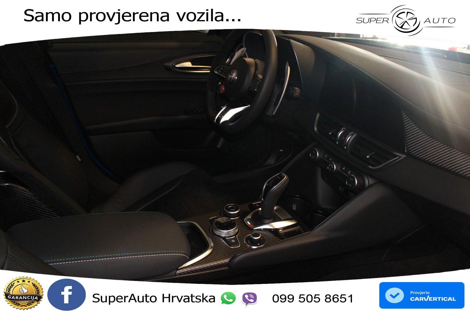 Alfa Romeo Giulia Quadrifoglio 2.9 V6 Bi-Turbo (520 KS) Automatic LED+ACC