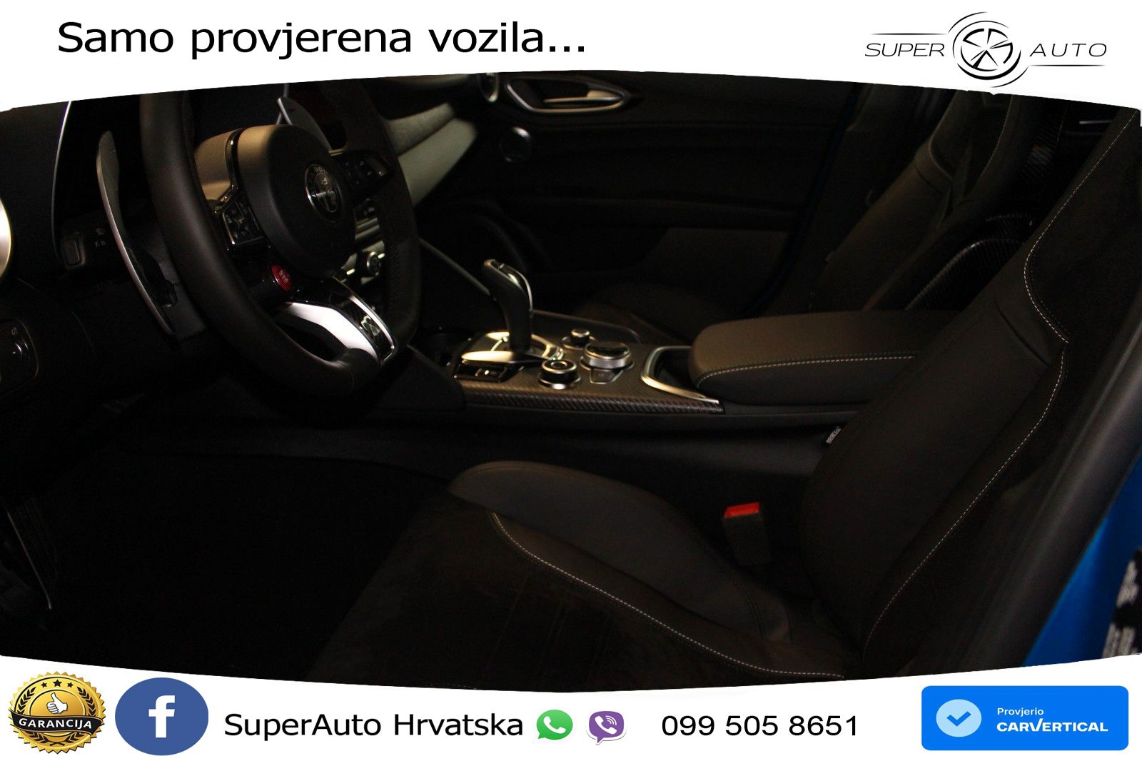 Alfa Romeo Giulia Quadrifoglio 2.9 V6 Bi-Turbo (520 KS) Automatic LED+ACC
