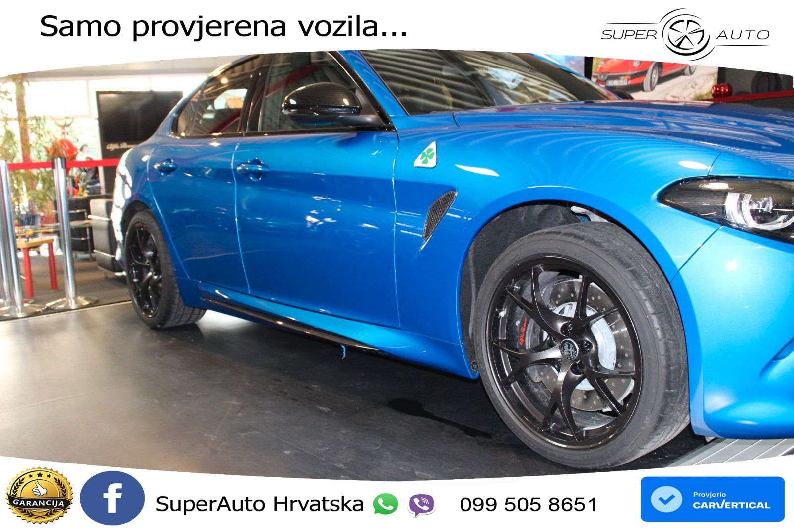 Alfa Romeo Giulia Quadrifoglio 2.9 V6 Bi-Turbo (520 KS) Automatic LED+ACC