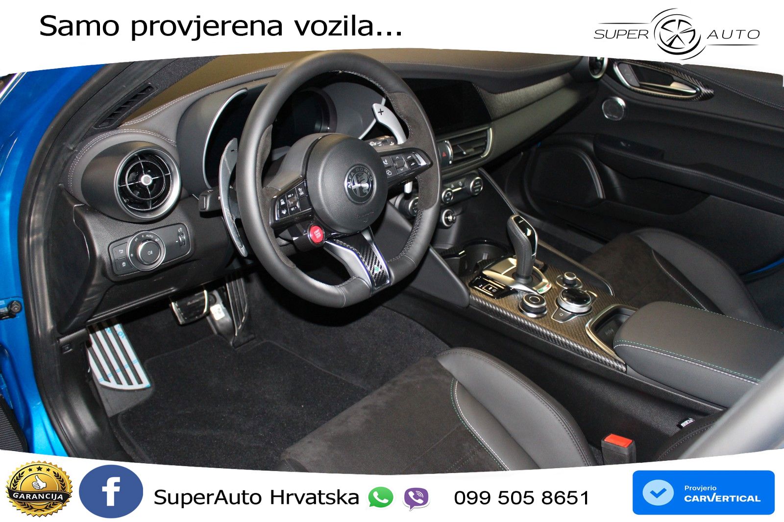 Alfa Romeo Giulia Quadrifoglio 2.9 V6 Bi-Turbo (520 KS) Automatic LED+ACC