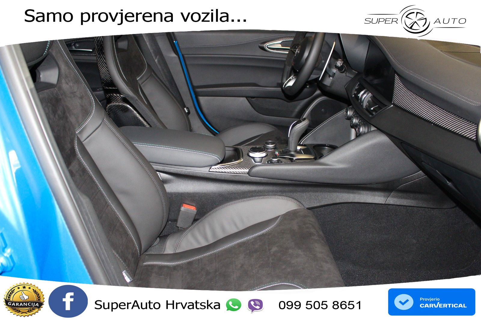 Alfa Romeo Giulia Quadrifoglio 2.9 V6 Bi-Turbo (520 KS) Automatic LED+ACC