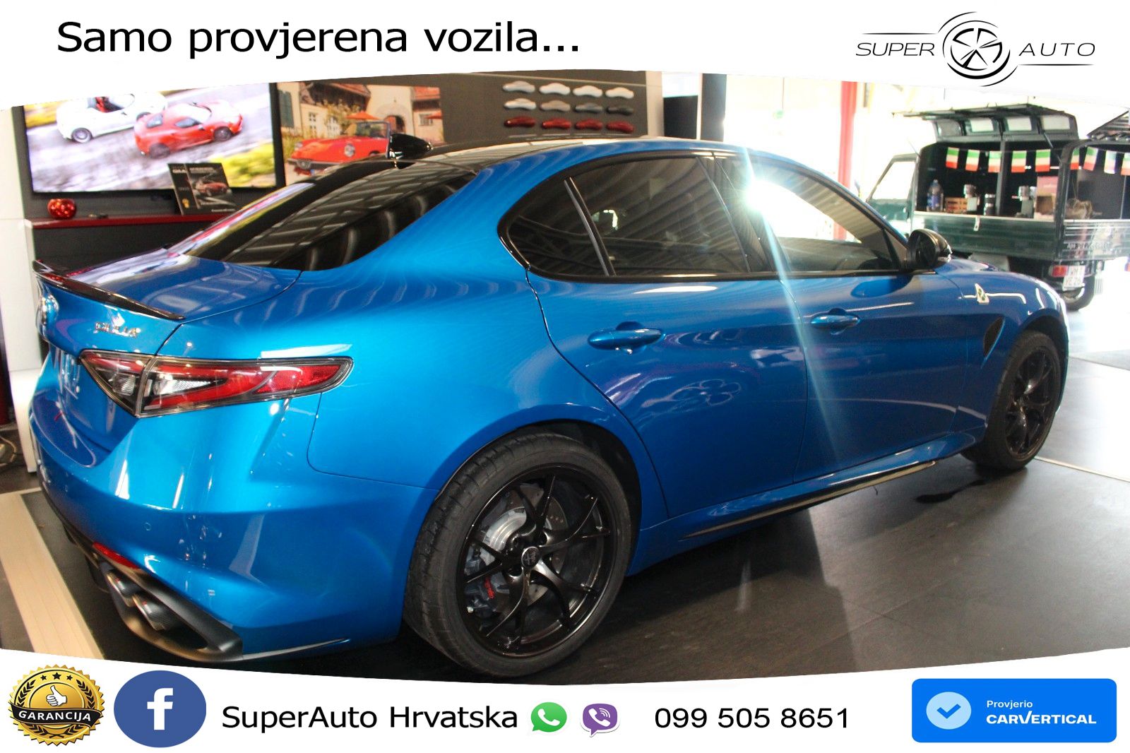 Alfa Romeo Giulia Quadrifoglio 2.9 V6 Bi-Turbo (520 KS) Automatic LED+ACC