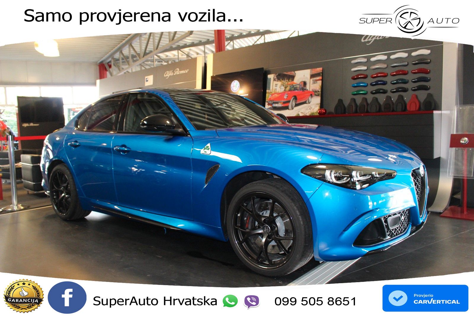 Alfa Romeo Giulia Quadrifoglio 2.9 V6 Bi-Turbo (520 KS) Automatic LED+ACC