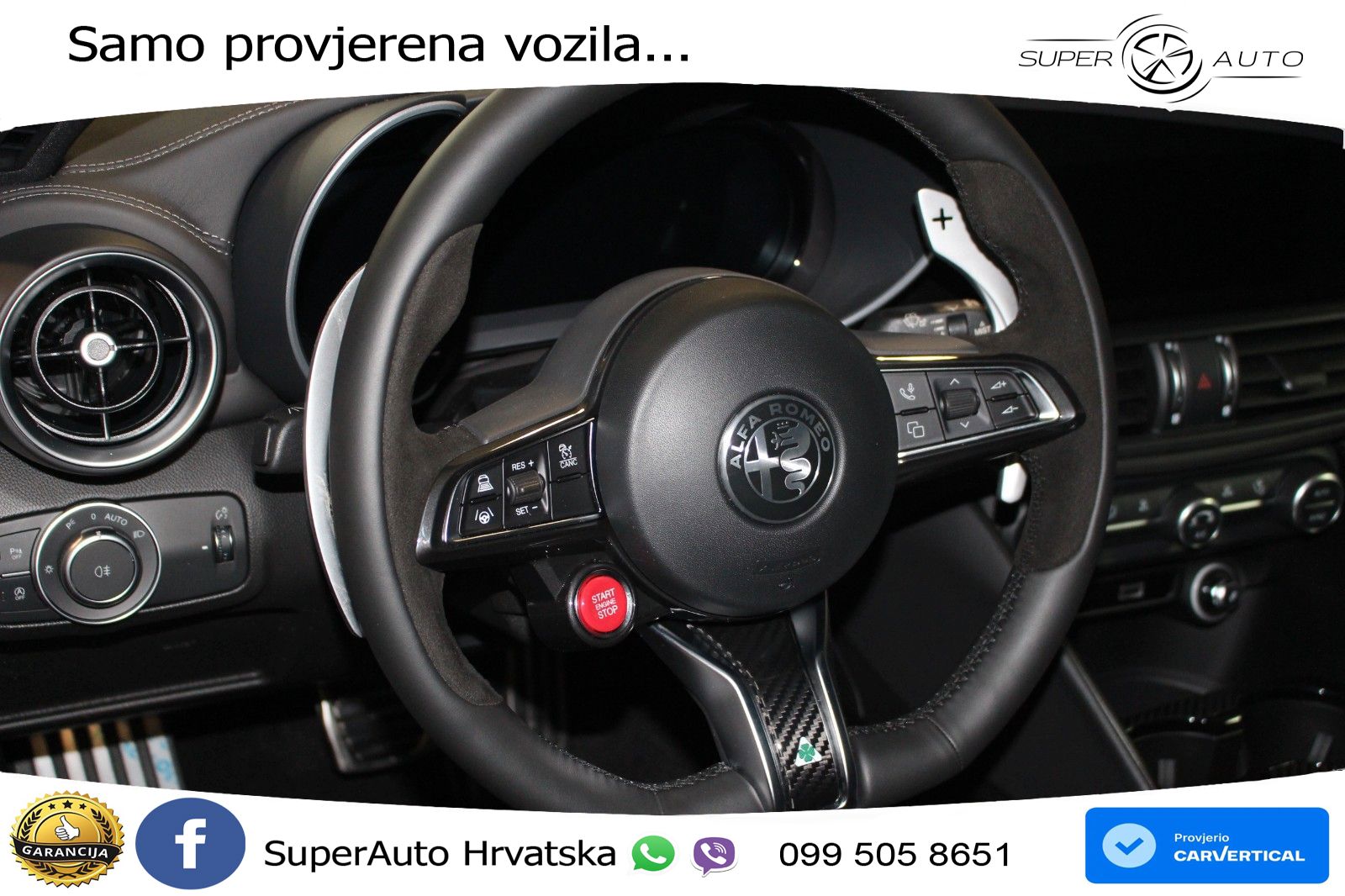 Alfa Romeo Giulia Quadrifoglio 2.9 V6 Bi-Turbo (520 KS) Automatic LED+ACC