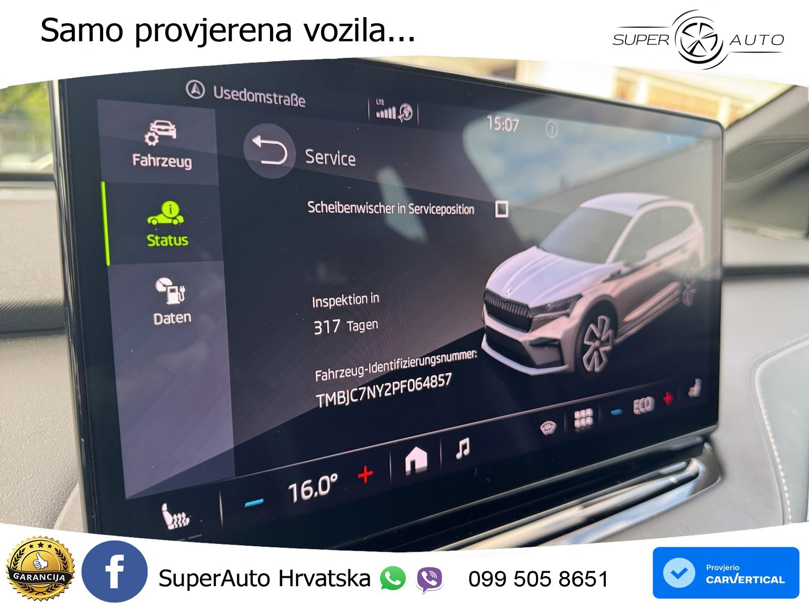 Škoda Enyaq iV 80 82 kWh (204 KS) SportLine LED+GR SJED+ACC