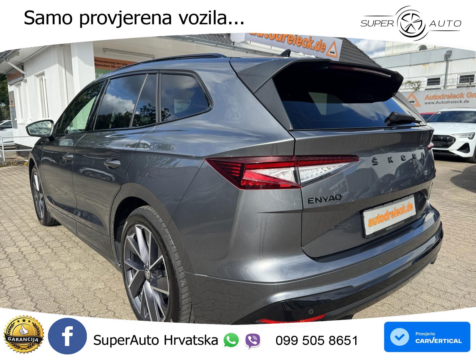 Škoda Enyaq iV 80 82 kWh (204 KS) SportLine LED+GR SJED+ACC