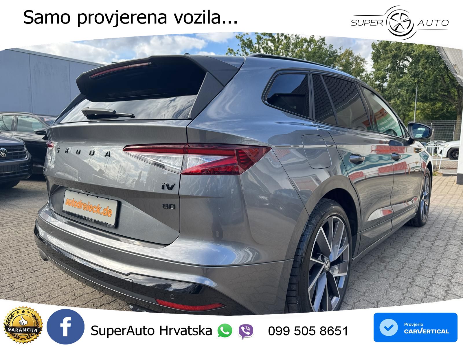 Škoda Enyaq iV 80 82 kWh (204 KS) SportLine LED+GR SJED+ACC