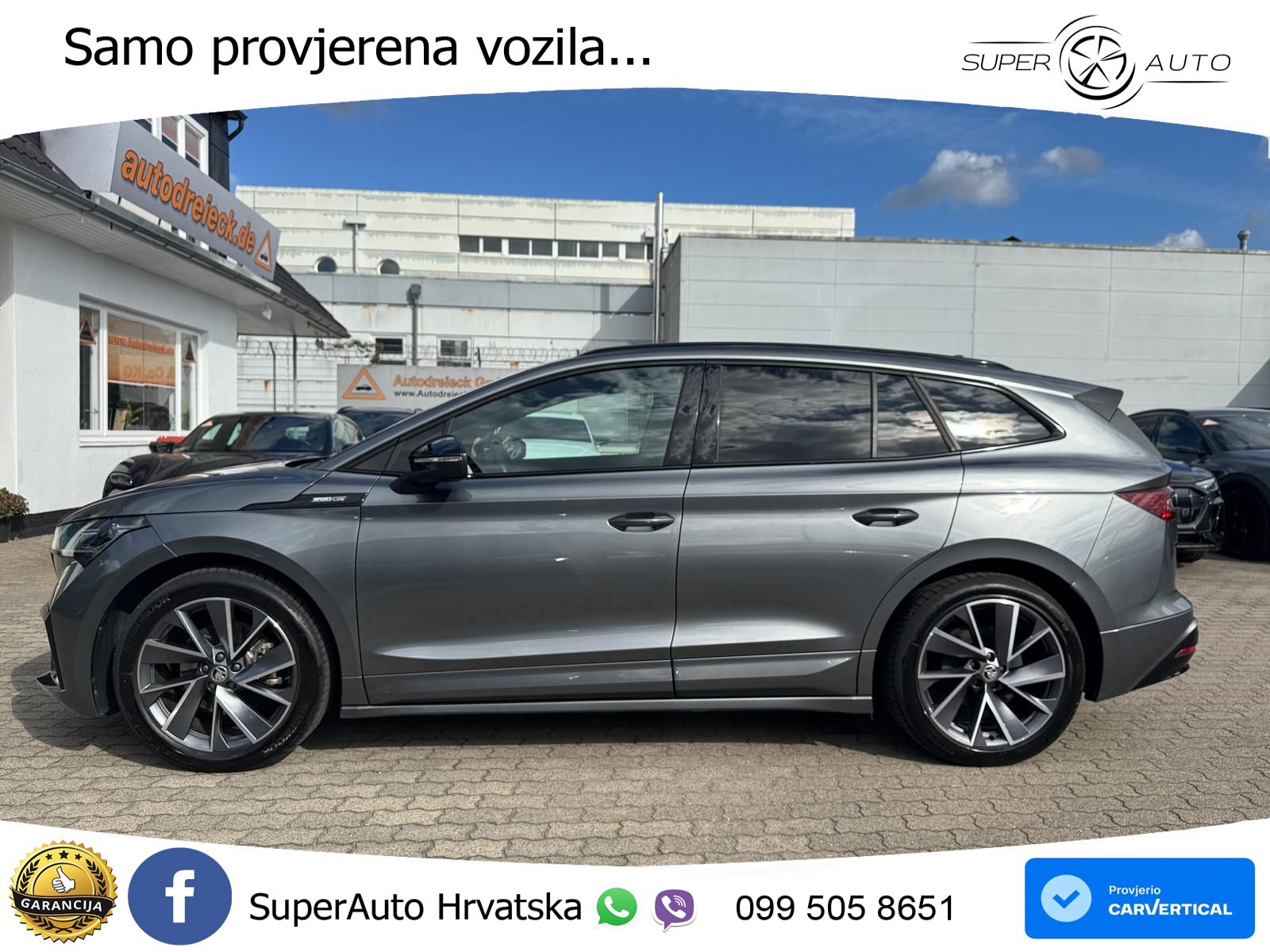 Škoda Enyaq iV 80 82 kWh (204 KS) SportLine LED+GR SJED+ACC