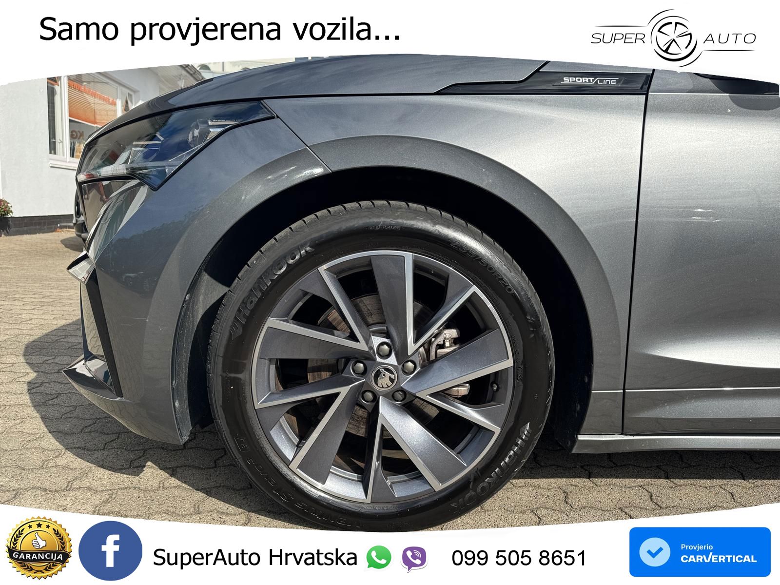 Škoda Enyaq iV 80 82 kWh (204 KS) SportLine LED+GR SJED+ACC