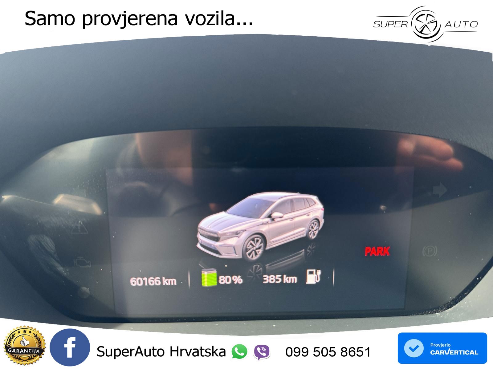 Škoda Enyaq iV 80 82 kWh (204 KS) SportLine LED+GR SJED+ACC