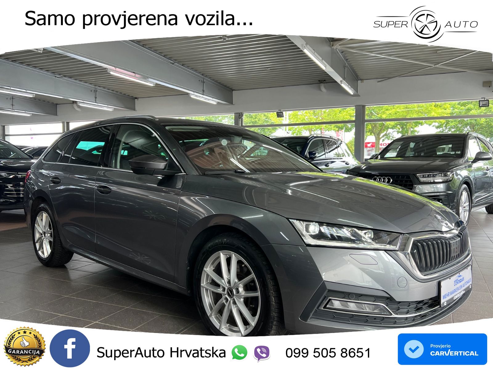 Škoda Octavia Combi 2.0 TDI (150 KS) DSG LED+GR SJED+ACC