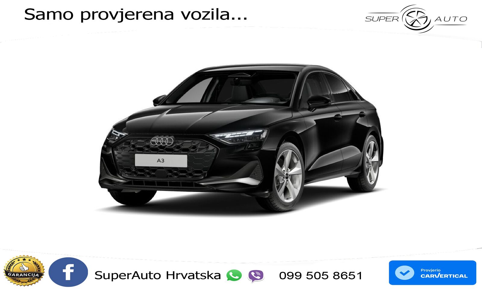 Audi A3 Limuzina 35 TFSI (150 KS) S tronic LED+GR SJED+ACC