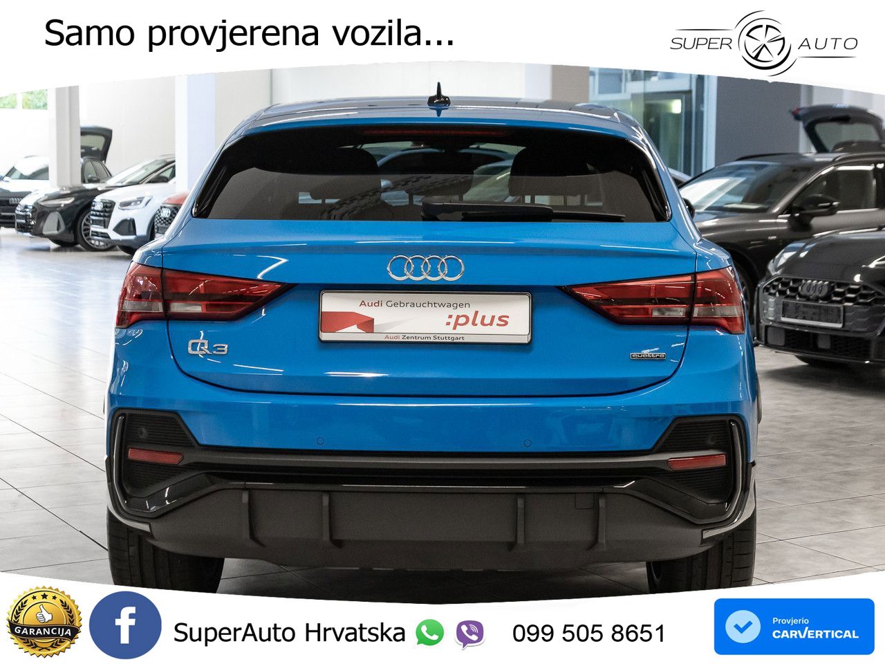 Audi Q3 II Sportback 45 TFSI (245 KS) quattro S tronic S line LED+GR SJED+ACC