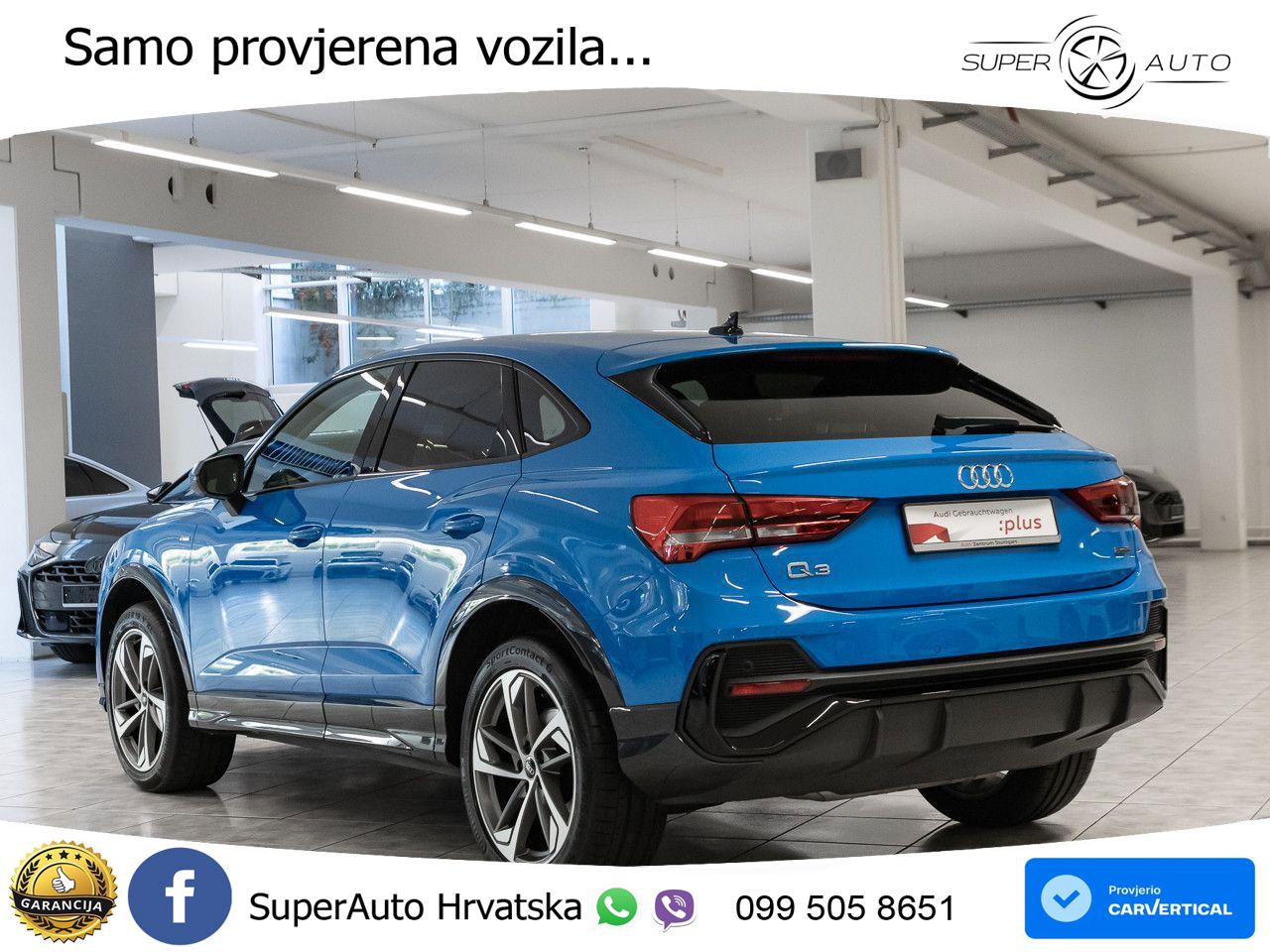 Audi Q3 II Sportback 45 TFSI (245 KS) quattro S tronic S line LED+GR SJED+ACC