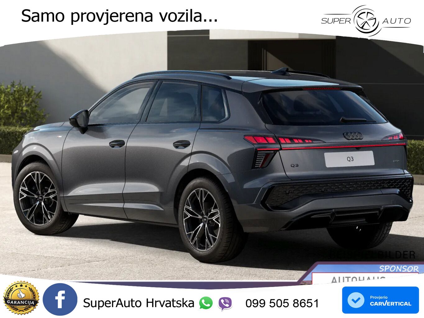 Audi Q3 2.0 TFSI (204 KS) quattro S tronic LED+GR SJED+ACC