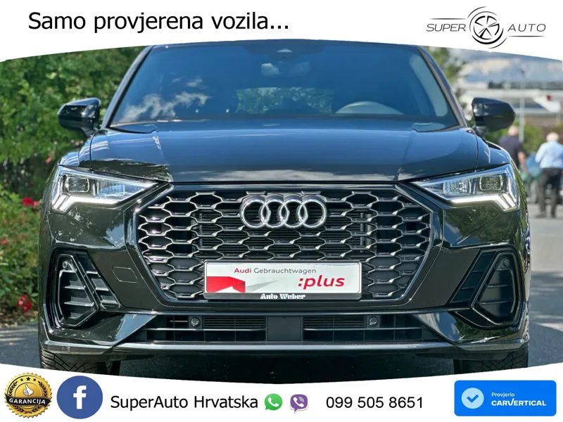 Audi Q3 Sportback 35 TFSI (150 KS) S tronic S line LED+GR SJED+ACC