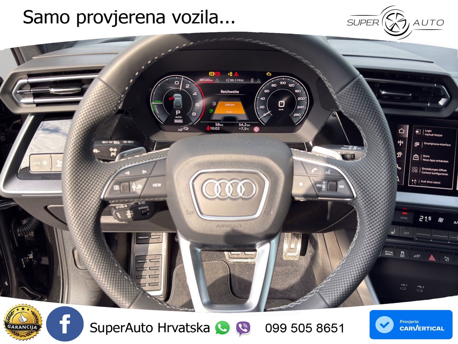 Audi A3 45 TFSIe (272 KS) S tronic S line LED+GR SJED+ACC