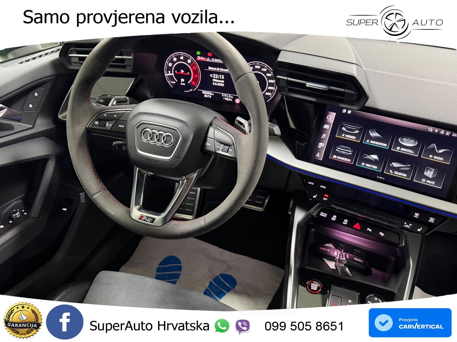 Audi RS3 Sportback 2.5 TFSI (400 KS) quattro S tronic LED+GR SJED+ACC