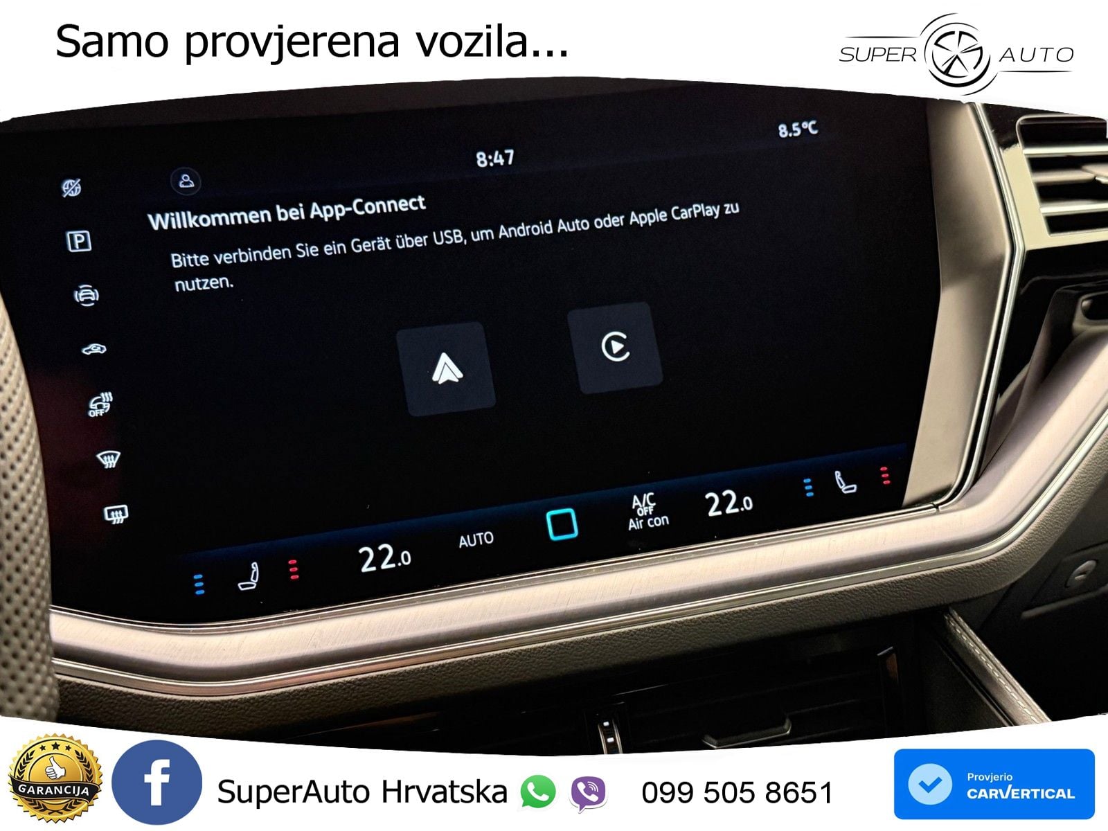 Volkswagen Touareg 3.0 V6 TDI (286 KS) 4MOTION Tiptronic ZRAČNI+ACC+GR SJED+KAM+PANO