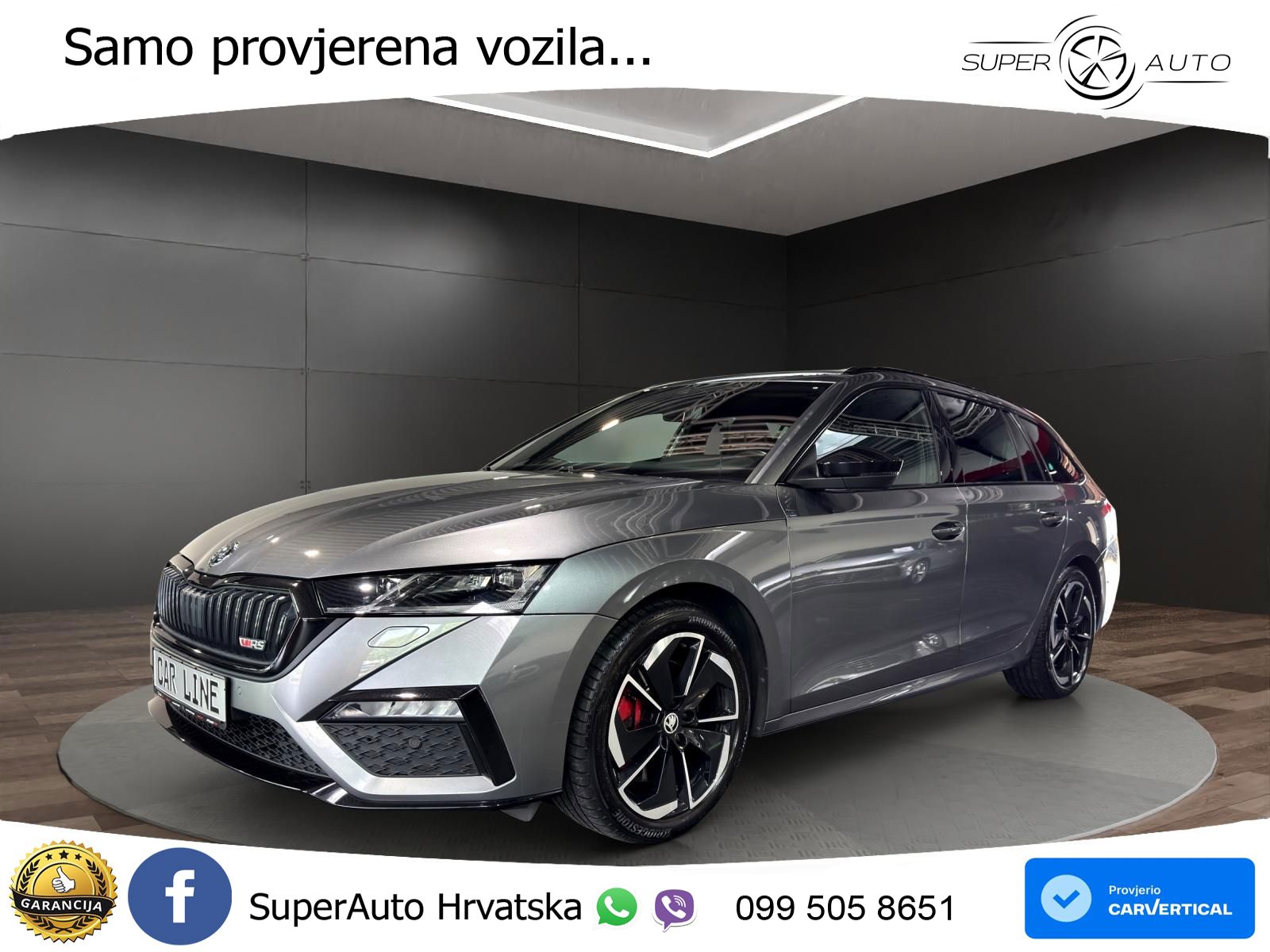 Škoda Octavia Combi RS 2.0 TSI (245 KS) DSG LED+GR SJED+ACC