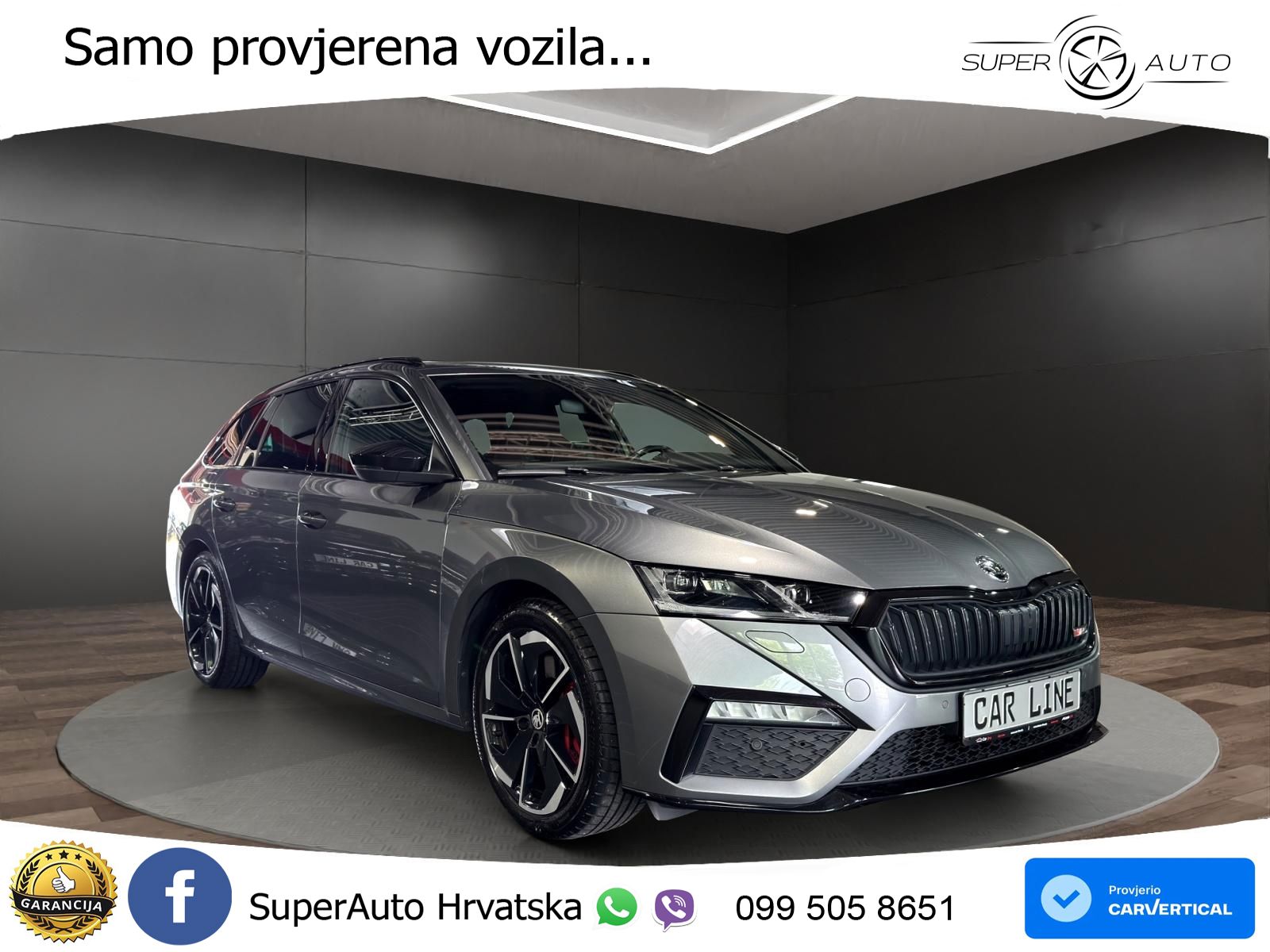 Škoda Octavia Combi RS 2.0 TSI (245 KS) DSG LED+GR SJED+ACC